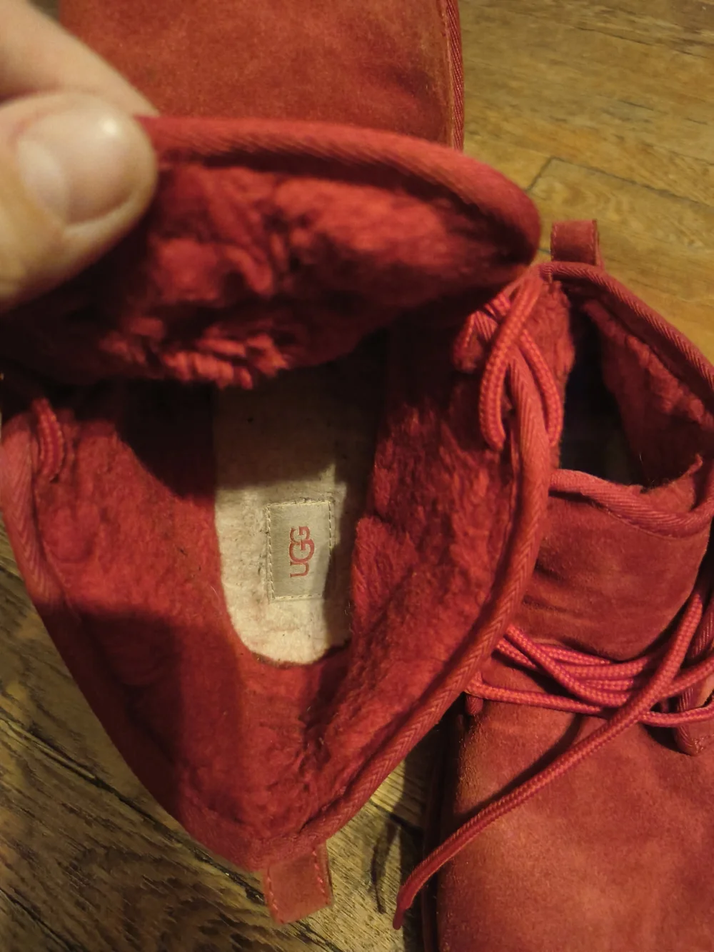 UGG Men's Red Suede Chukka Boots - Bold Red